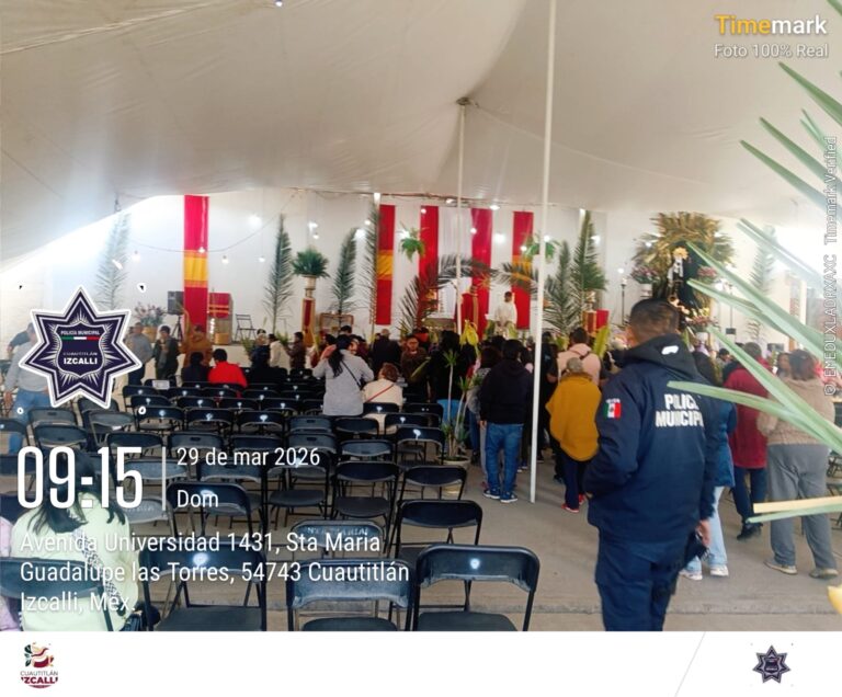 Cuautitlán Izcalli alista operativo por Semana Santa: prevén hasta 17 mil asistentes en celebraciones Cuautitlán Izcalli alista operativo por Semana Santa: prevén hasta 17 mil asistentes en celebraciones