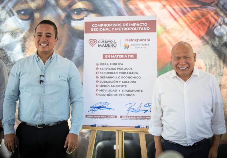 GAM y Tlalnepantla sellan alianza metropolitana: prometen seguridad, obras y fin a “fronteras” entre municipios GAM y Tlalnepantla sellan alianza metropolitana: prometen seguridad, obras y fin a “fronteras” entre municipios