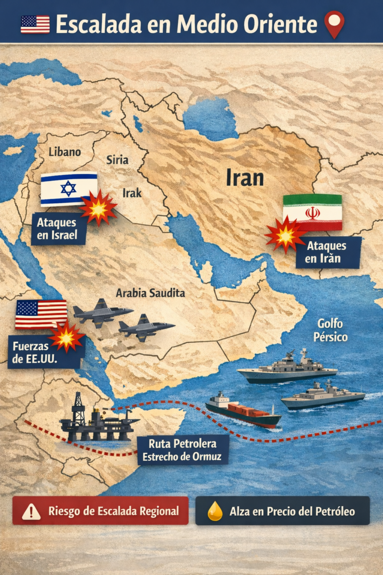 🌍 Escalada entre Estados Unidos, Israel e Irán intensifica la crisis en Medio Oriente