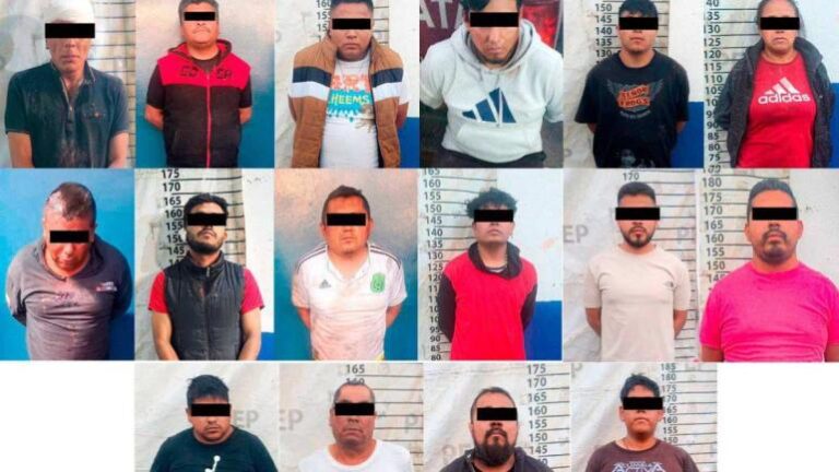 Detienen a 16 presuntos miembros de La Familia Michoacana en Puebla