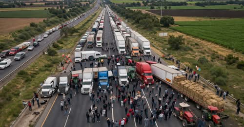Paro nacional revela crisis en México: inseguridad, diésel y campo en el centro del conflicto; gobierno defiende diálogo