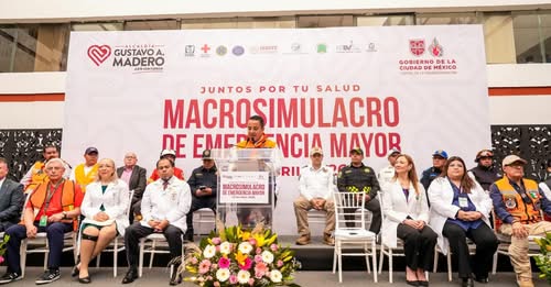 Simulacro químico en GAM moviliza a 460 elementos y cinco hospitales; prueban capacidad ante fuga de gas tóxico