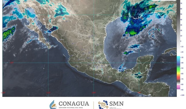 Frente frío 43 golpea con lluvias intensas mientras persiste ola de calor en México