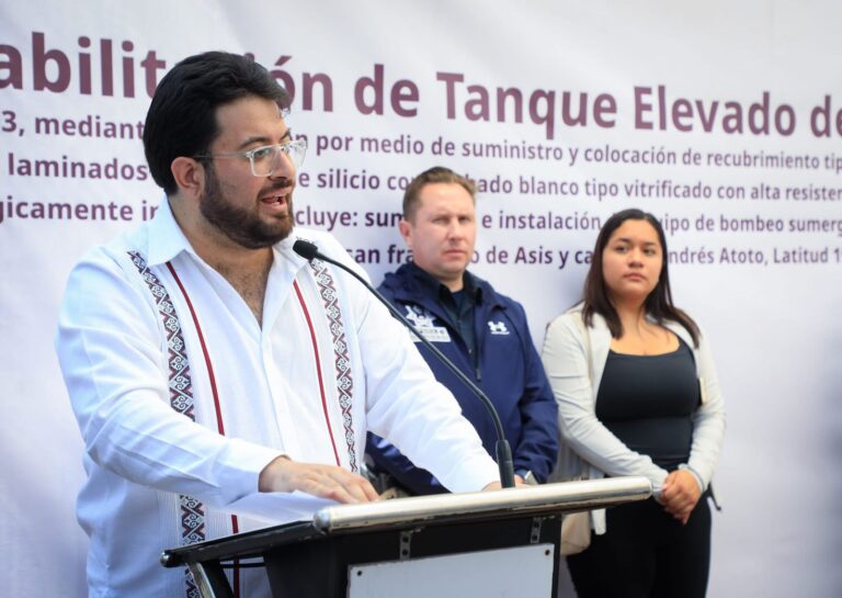 Naucalpan aumenta 40% suministro de agua tras rehabilitar sistema hidráulico en San Esteban