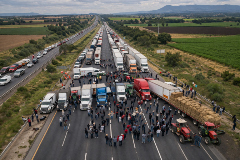 Paro nacional revela crisis en México: inseguridad, diésel y campo en el centro del conflicto; gobierno defiende diálogo
