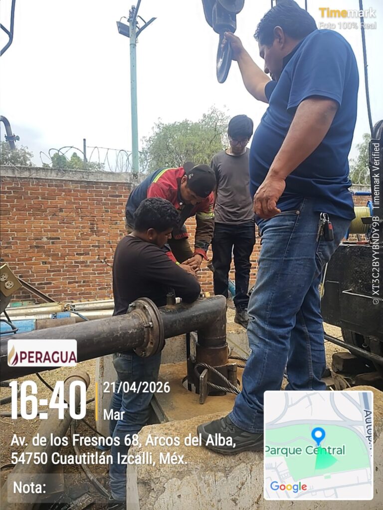 Prueban pozo en Izcalli para mejorar suministro; agua extraída no es apta para consumo