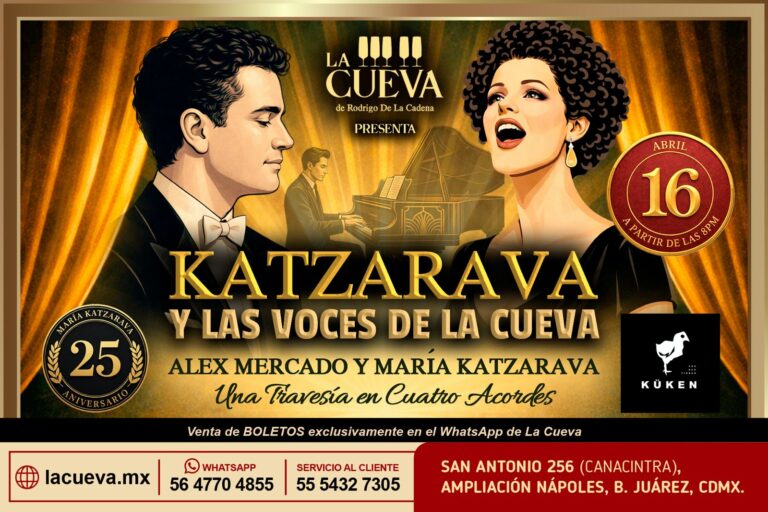 María Katzarava celebra 25 años de carrera con residencia artística íntima en CDMX María Katzarava celebra 25 años de carrera con residencia artística íntima en CDMX