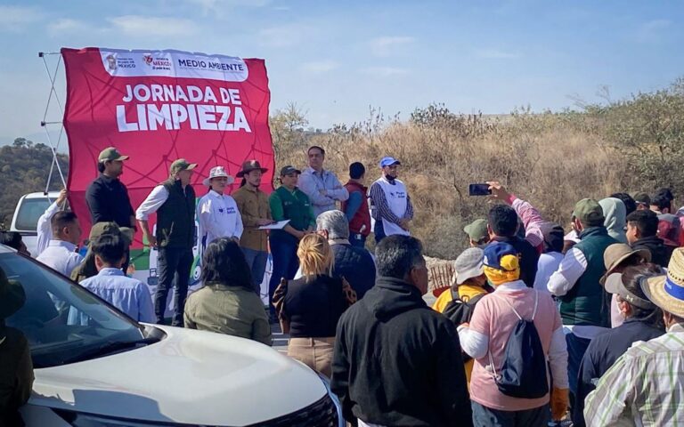 Retiran más de 10 toneladas de basura en relleno sanitario de Naucalpan durante jornada estatal
