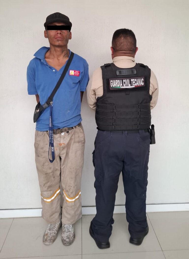 Detienen a presunto ladrón de vehículo tras intento de robo con violencia en Tecámac