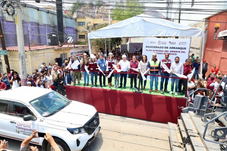 Arranca “Tren de Pavimentación” en Tlalnepantla