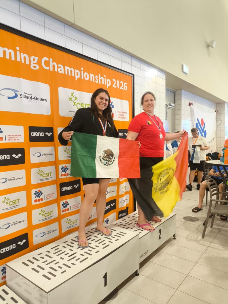 Nadadora de Cuautitlán Izcalli conquista cuatro podios en campeonato internacional en Países Bajos