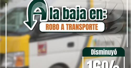 Cuautitlán Izcalli reporta baja de 16% en robo al transporte público, según cifras oficiales