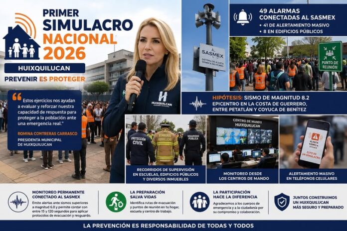 Este Simulacro Nacional salvan vidas: Romina Contreras
