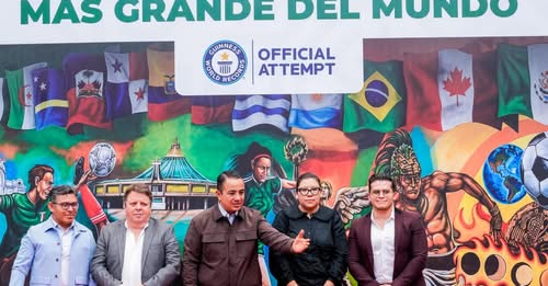 Mural futbolero en GAM busca convertirse en el más grande del mundo Mural futbolero en GAM busca convertirse en el más grande del mundo