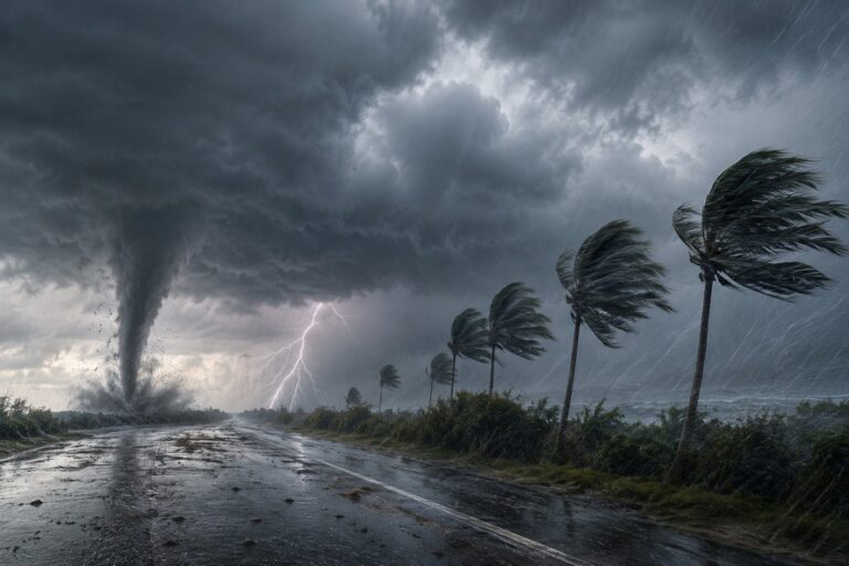 Se prevén lluvias intensas y posible formación de tornados en el norte del país
