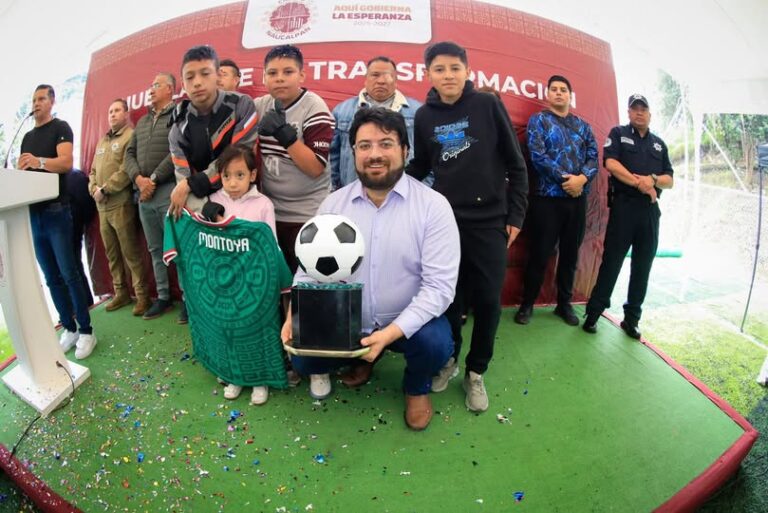 Recuperan espacio público con nueva cancha y parque para vecinos de Las Huertas Tercera Sección