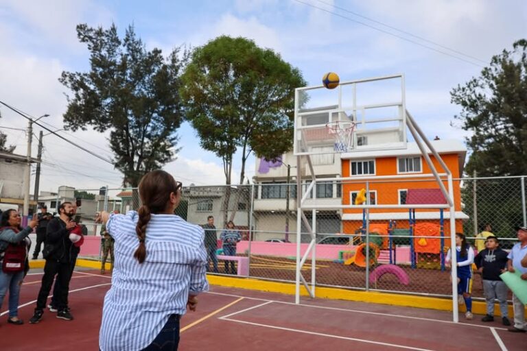 Recuperan parque en Jardines de Morelos con obras deportivas y espacios recreativos