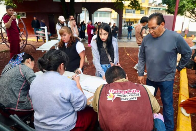 Alumbrado público alcanza 80% de operatividad y aceleran renovación hidráulica en Tlalnepantla