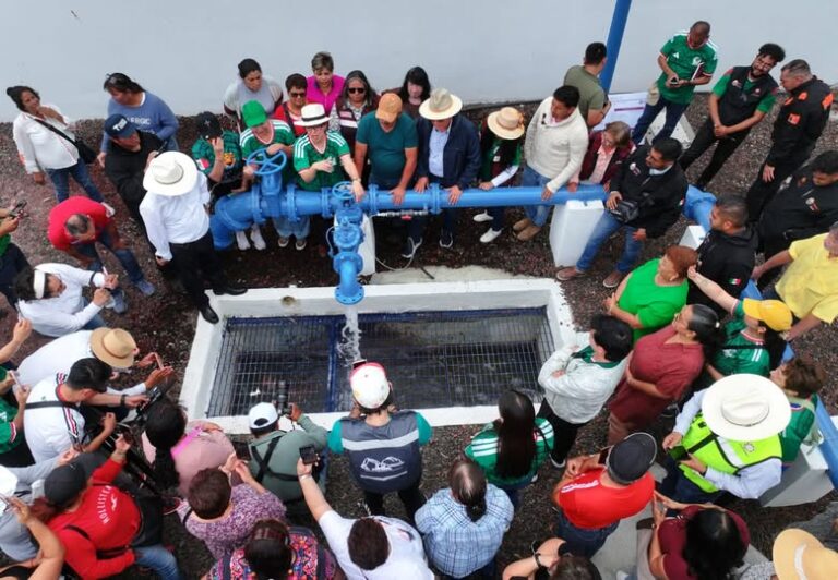 Ecatepec pone en operación el pozo 340 para reforzar el suministro de agua a más familias de la Quinta Zona