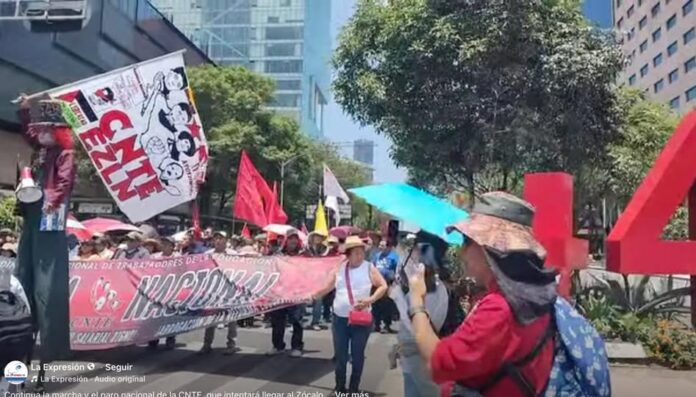 CNTE inicia paro nacional indefinido; bloqueos y plantón afectan movilidad y clases en varios estados