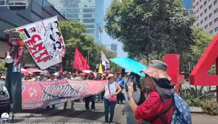 CNTE inicia paro nacional indefinido; bloqueos y plantón afectan movilidad y clases en varios estados