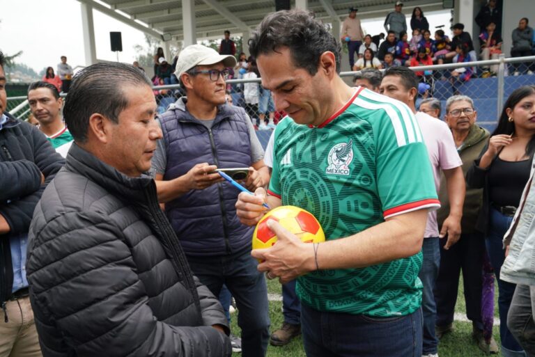 Huixquilucan fortalece su infraestructura deportiva con la entrega de la Unidad Deportiva El Plan: Enrique Vargas.