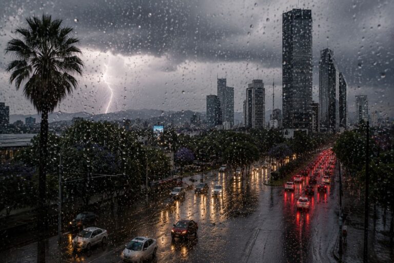 Prevén lluvias fuertes, tormentas eléctricas y posible granizo este sábado en la Ciudad de México
