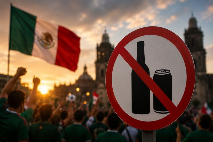 CDMX aplicará Ley Seca parcial por el partido México vs. Chequia