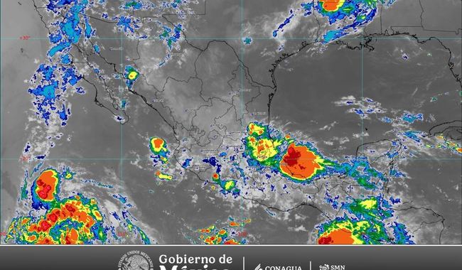 Lluvias fuertes y calor extremo golpearán gran parte del país este miércoles; alertan por inundaciones y vientos peligrosos