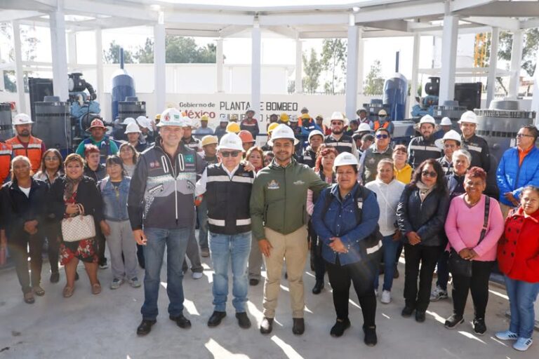 Nueva planta de bombeo permitirá desalojar hasta 16 mil litros de agua por segundo en Nezahualcóyotl