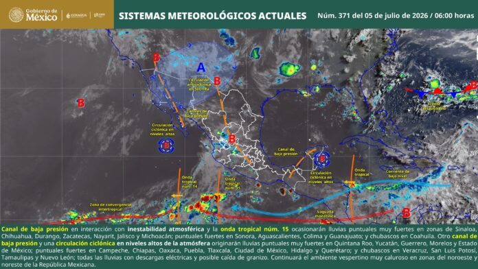 3Lluvias muy fuertes amenazan al Estado de México y otras 11 entidades; prevén granizo, inundaciones y fuertes vientos