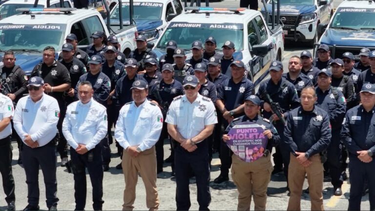 Ecatepec despliega operativo “Vacaciones Seguras” con Marina y más de 160 policías hasta el 31 de agosto