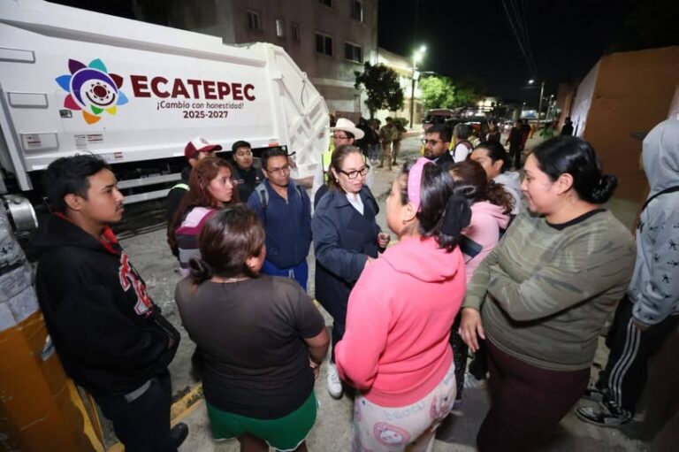 Retiran más de 14 mil toneladas de basura para reducir riesgo de inundaciones en Ecatepec