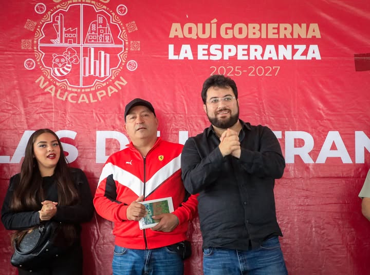 Naucalpan interviene calle de San Antonio Zomeyucan con obras urbanas y anuncia avances del Mexicable Línea 3