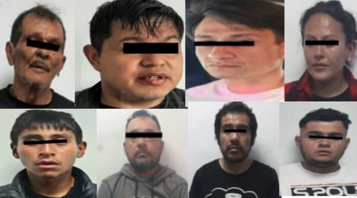 Nueve detenidos por robo con violencia reciben más de 53 años de prisión en Nezahualcóyotl