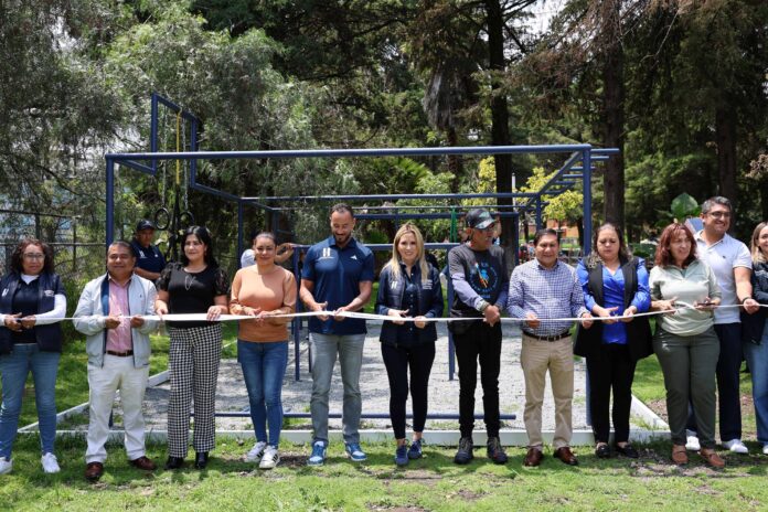 Huixquilucan instala más de 40 gimnasios de calistenia para impulsar el deporte y recuperar espacios públicos