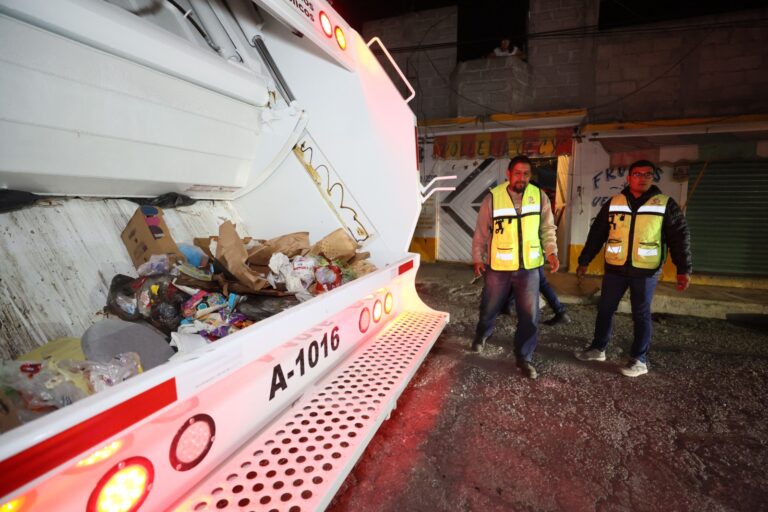 Recolección nocturna retira más de 14 mil toneladas de basura en Ecatepec: Azucena Cisneros