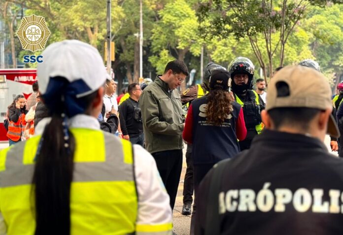 SSC supervisa filtros de seguridad y cierres viales en Paseo de la Reforma para garantizar movilidad ciudadana