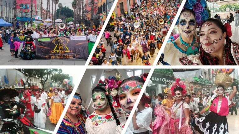 Catrinas Regionales llevan tradición y color al Zócalo durante presentación de la Banda Monumental Oaxaqueña
