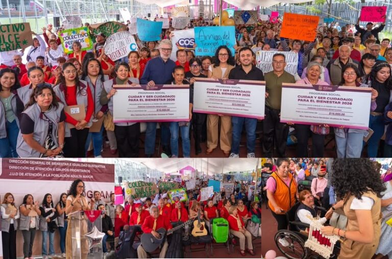 Gaby Osorio entrega apoyos a personas mayores y cuidadoras en Tlalpan