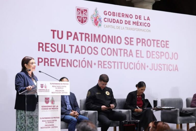 CDMX endurece ofensiva contra el despojo: 90 detenidos y ocho inmuebles recuperados