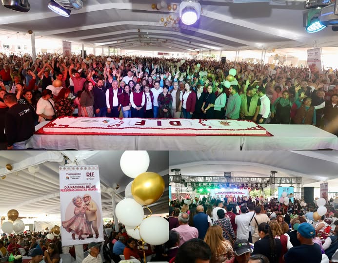 Tlalnepantla reúne a más de 5 mil adultos mayores en festejo por su día