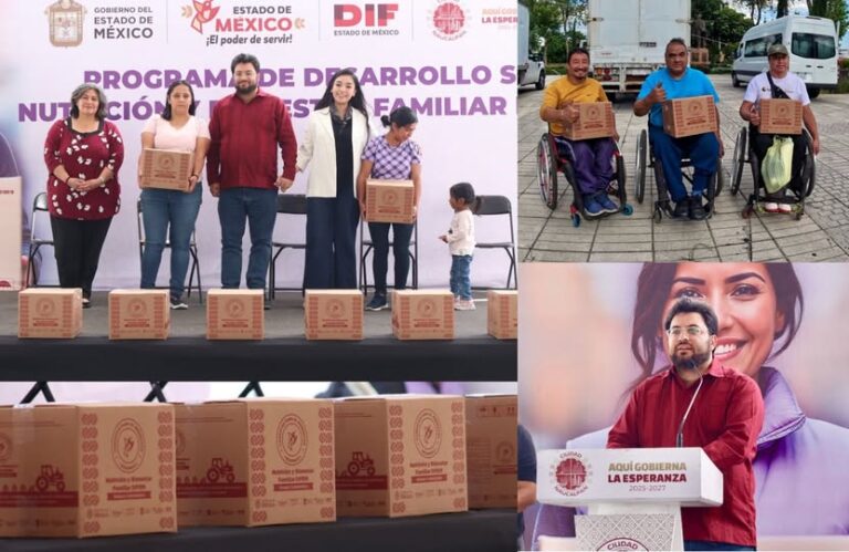 Entregan 701 apoyos alimentarios a familias en situación vulnerable de Naucalpan