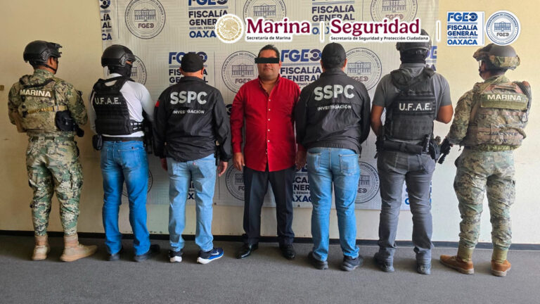 Caen 10 presuntos integrantes de célula dedicada a extorsiones en Oaxaca; ejecutan 21 cateos