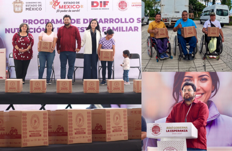 Entregan 701 apoyos alimentarios a familias en situación vulnerable de Naucalpan