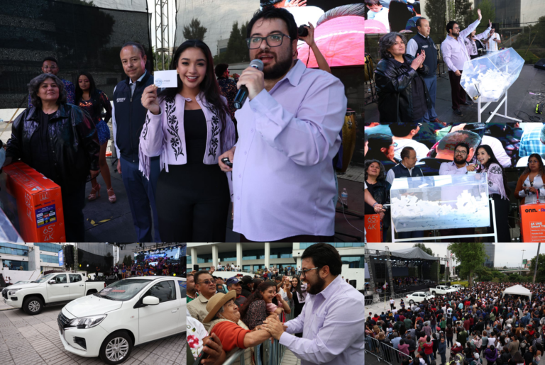 Naucalpan reúne a más de 5 mil personas y rifa dos autos y una camioneta para padres de familia