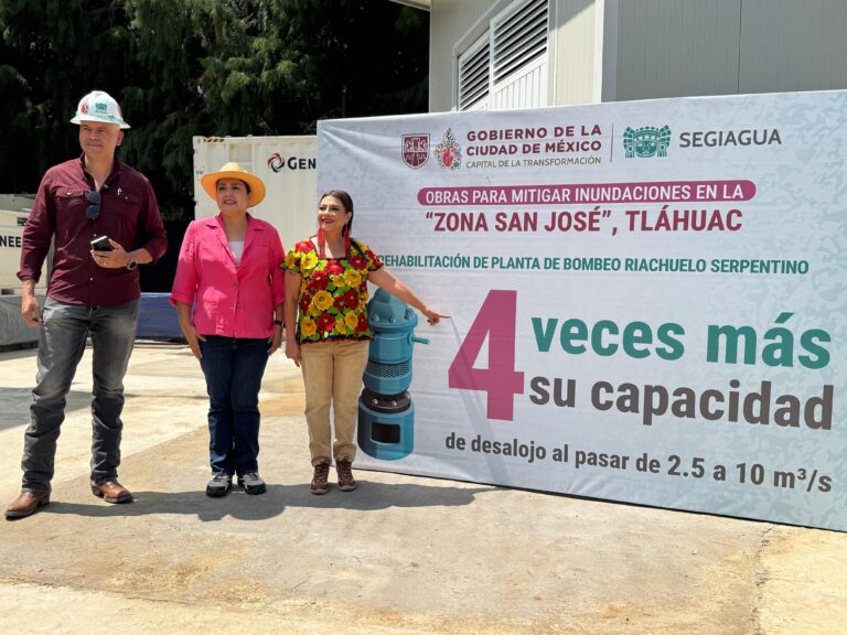 Avanzan nueve obras hidráulicas en Tláhuac para reducir riesgos de inundación Avanzan nueve obras hidráulicas en Tláhuac para reducir riesgos de inundación