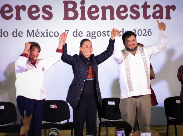 Pensión Mujeres Bienestar llega a Naucalpan con anuncio de nuevas obras y programa de bacheo federal