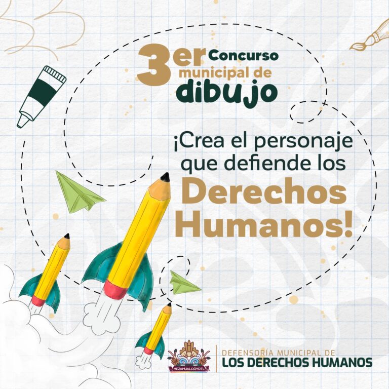 Neza convoca a niñas, niños y adolescentes a crear un personaje defensor de los derechos humanos