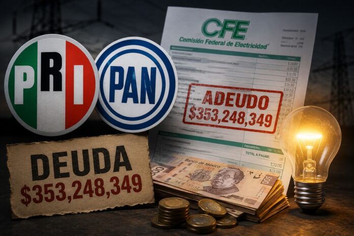 PRI y PAN dejaron de pagar la luz en Izcalli: deuda histórica con CFE alcanza 353 mdp